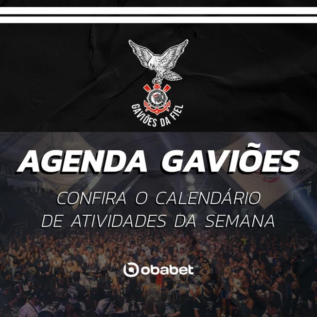 AGENDA GAVIÕES  - 28 de outubro a 03 de novembro